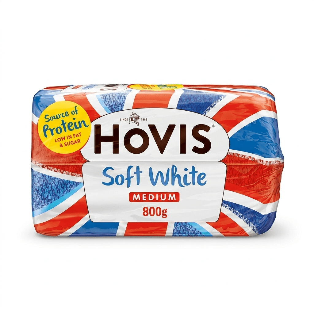Hovis Soft White Medium Sliced Bread 800g - Surrey Fresh