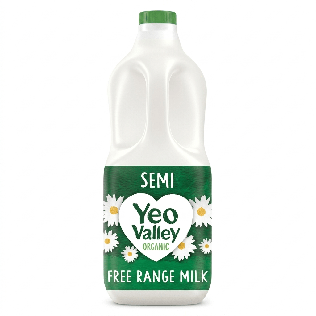 Yeo Valley Organic Semi - Skimmed Fresh Milk 2L - Surrey Fresh